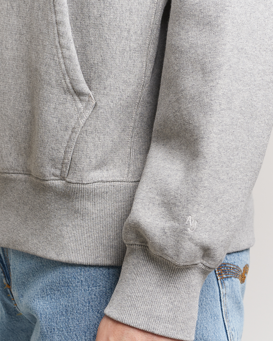 Herre | Gensere | Nudie Jeans | Fredrik Hoodie Grey Melange