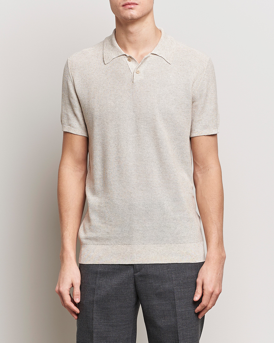 Herre | Pikéer | A.P.C. | Jay Knitted Polo Beige
