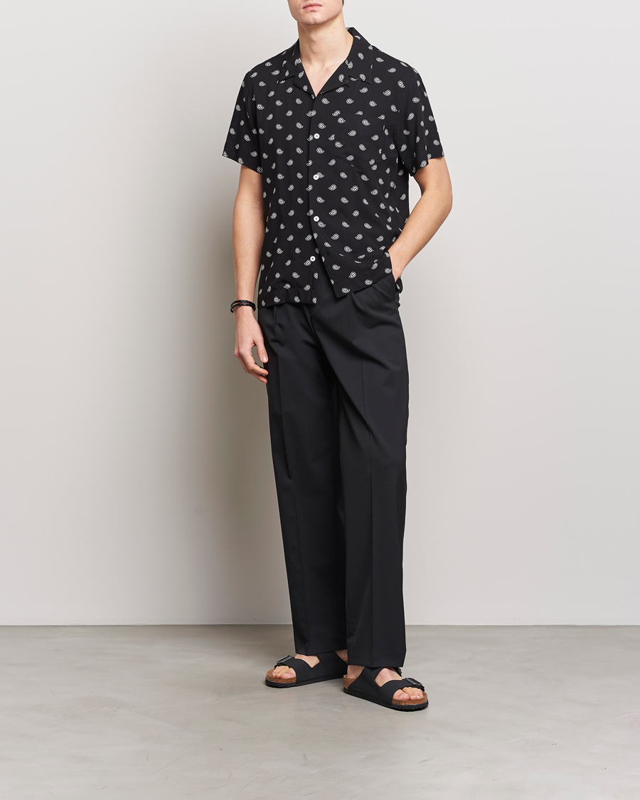 Herre | Skjorter | A.P.C. | Lloyd Printed Paisley Resort Shirt Black