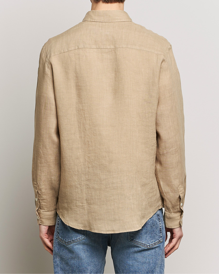 Herre | Skjorter | A.P.C. | Cassel Linen Shirt Beige