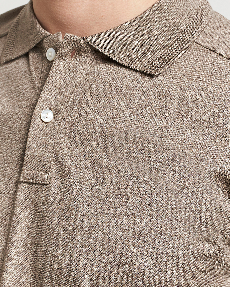 Herre | Pikéer | Eton | Pique Polo Shirt Beige