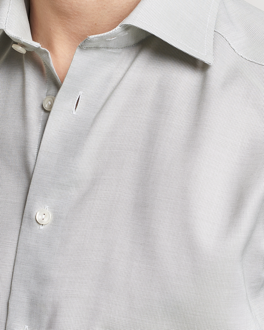 Herre | Skjorter | Eton | Slim Fit Twill Shirt Mid Green