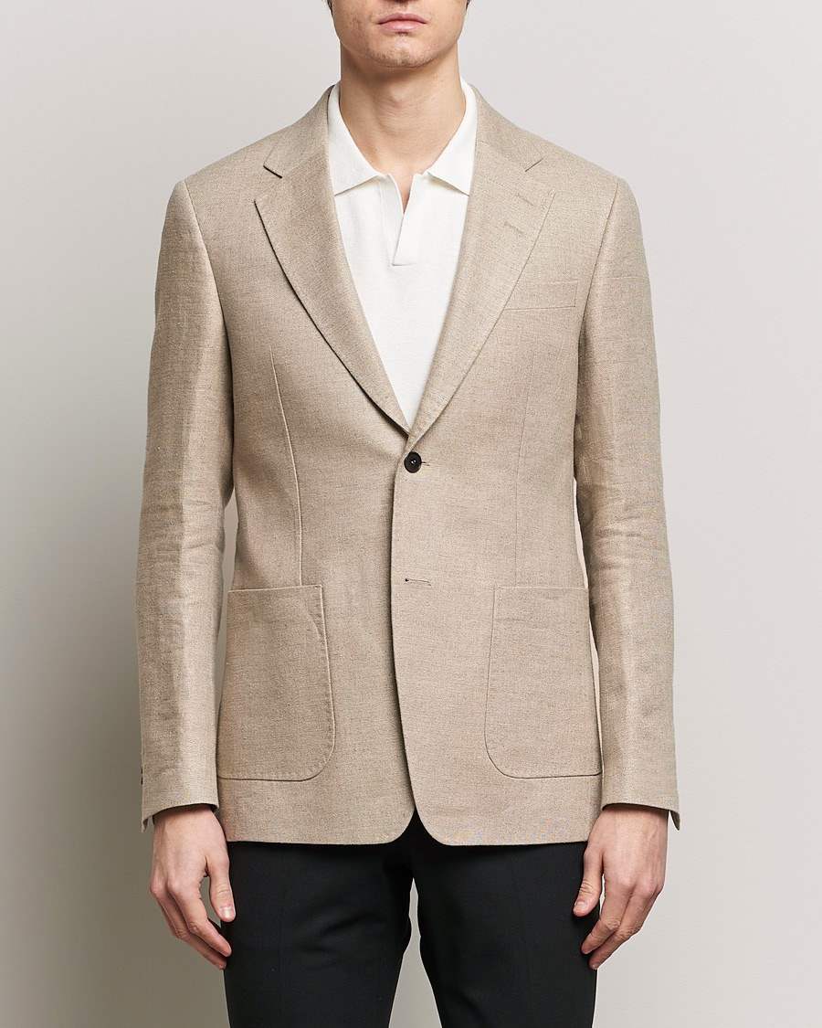 Herre | Plagg i lin | Tiger of Sweden | Justin Linen Blazer Feather