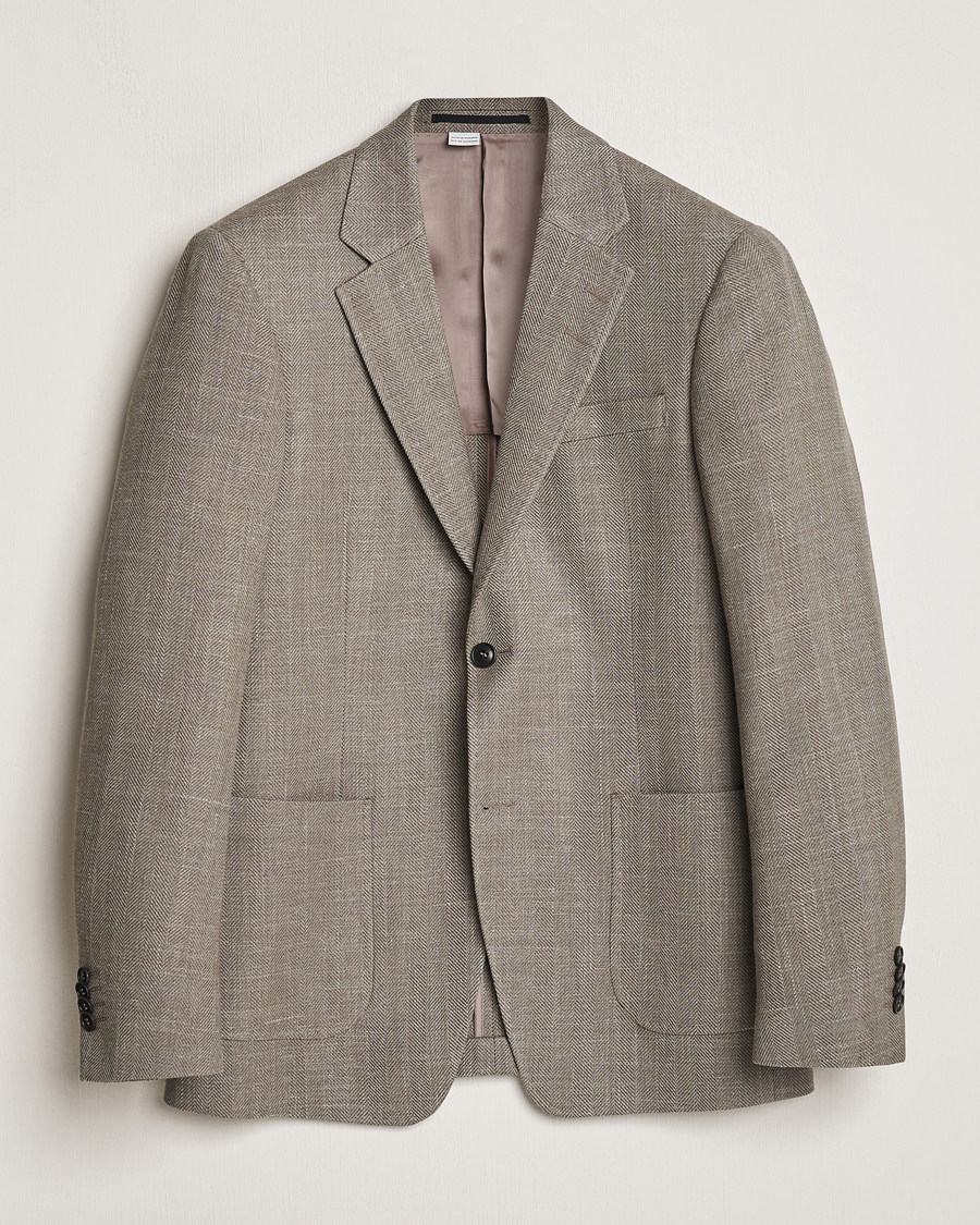 Herre | Dressjakker | Tiger of Sweden | Justin Herringbone Blazer Putty Beige