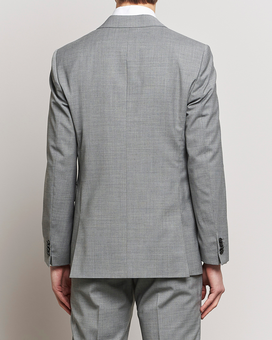 Herre | Dressjakker | Tiger of Sweden | Justin Wool Travel Suit Blazer Grey Melange