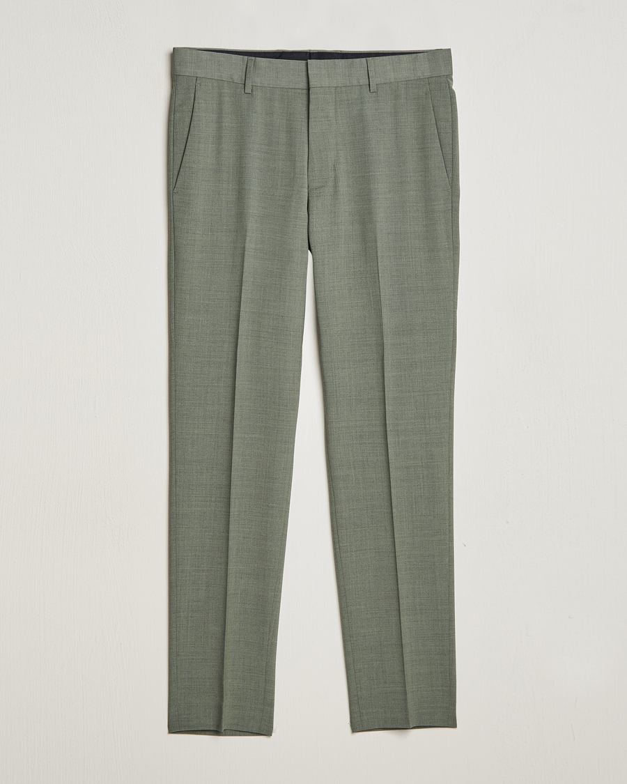 Herre | Bukser | Tiger of Sweden | Tenuta Wool Travel Suit Trousers Shadow
