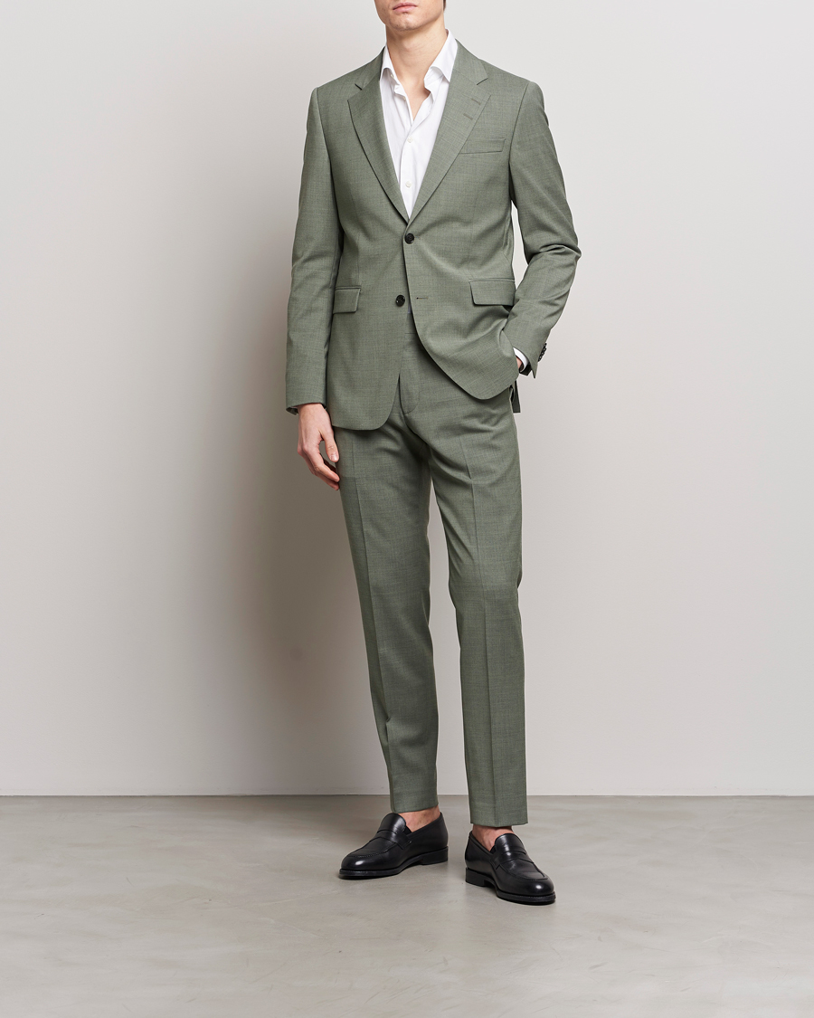 Herre | Bukser | Tiger of Sweden | Tenuta Wool Travel Suit Trousers Shadow