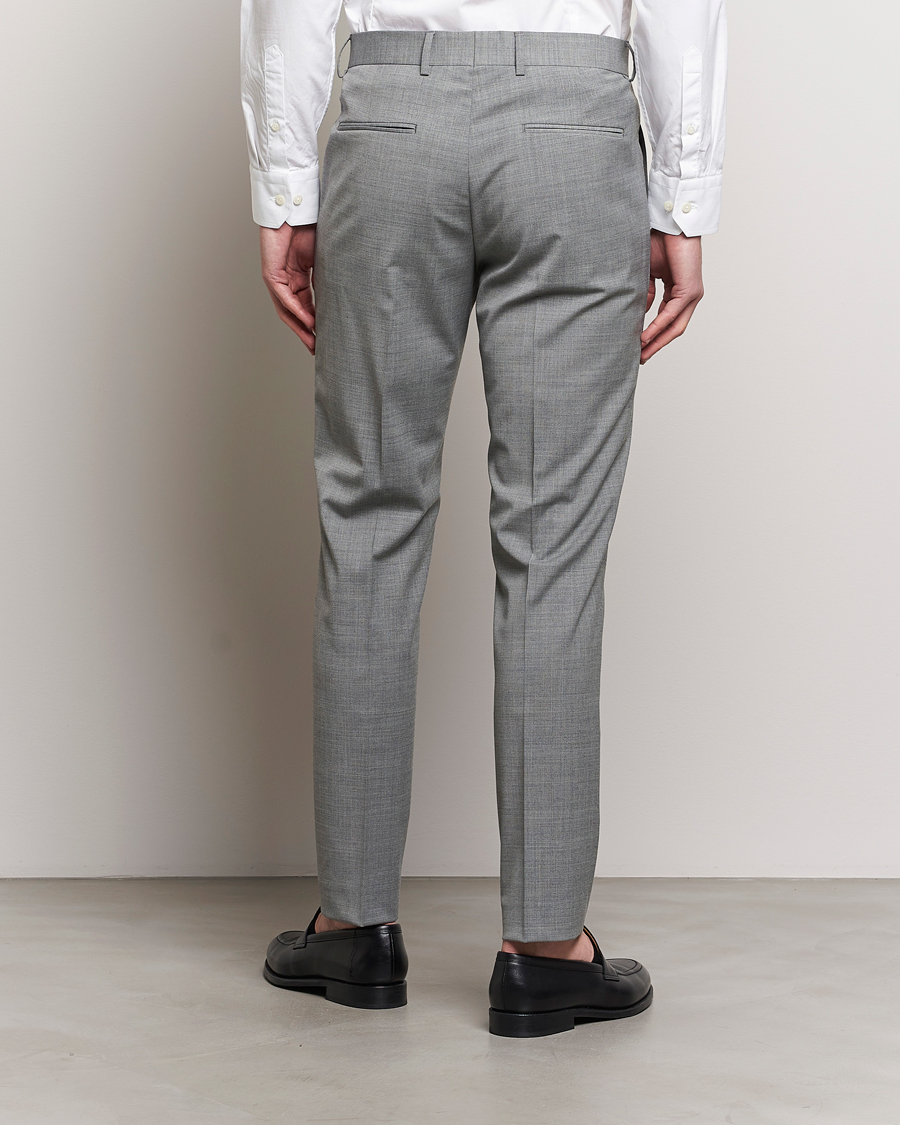 Herre | Bukser | Tiger of Sweden | Tenuta Wool Travel Suit Trousers Grey Melange
