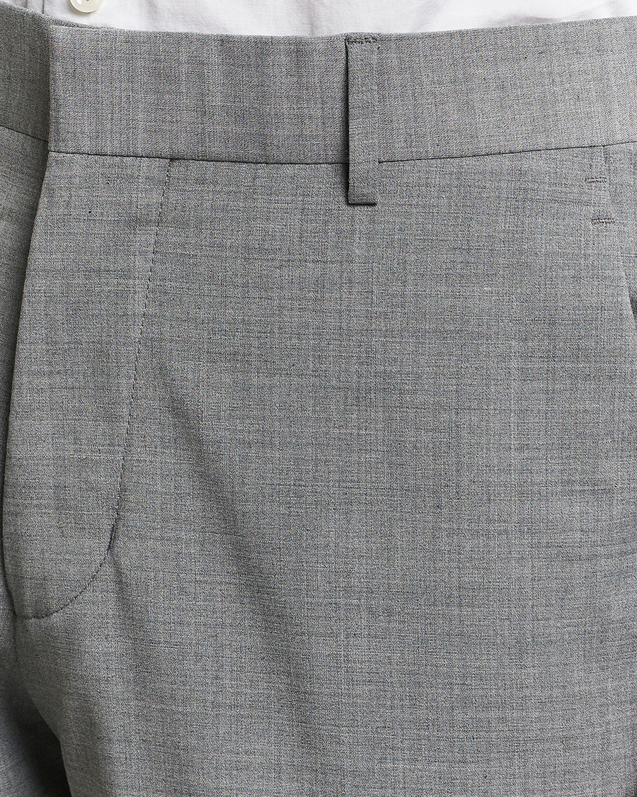 Herre | Bukser | Tiger of Sweden | Tenuta Wool Travel Suit Trousers Grey Melange
