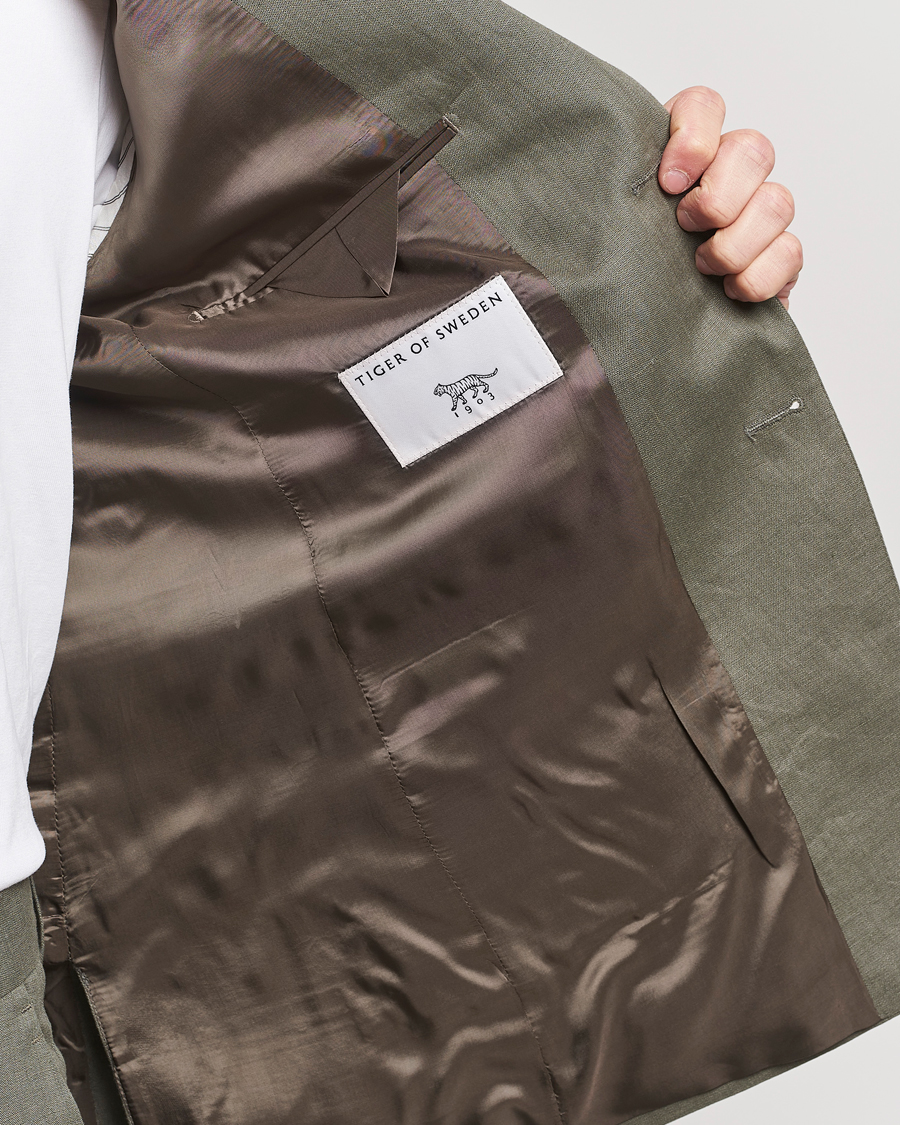 Herre | Dressjakker | Tiger of Sweden | Justin Linen Blazer Thyme
