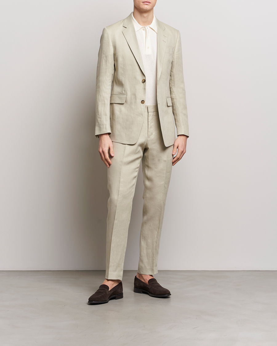 Herre |  | Tiger of Sweden | Tenuta Linen Suit Trousers Dawn Misty