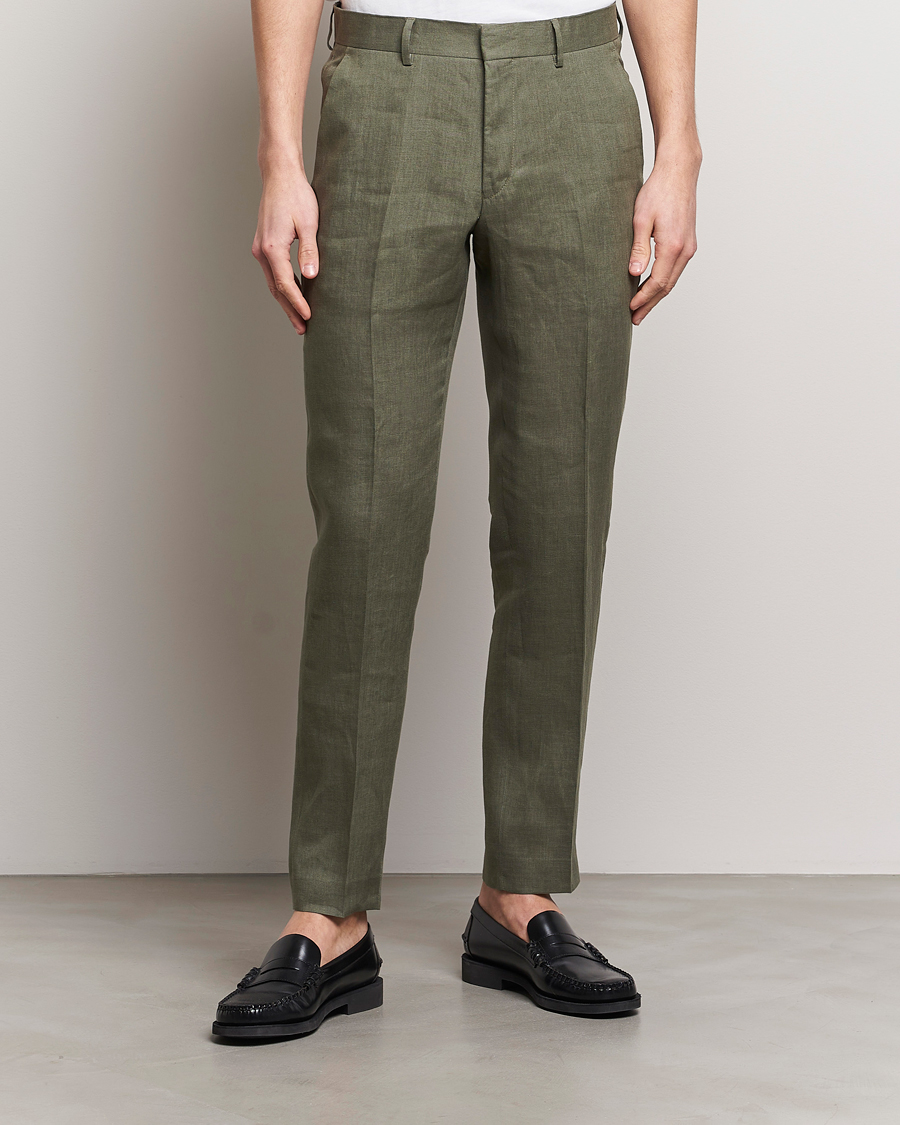 Herre |  | Tiger of Sweden | Tenuta Linen Suit Trousers Thyme