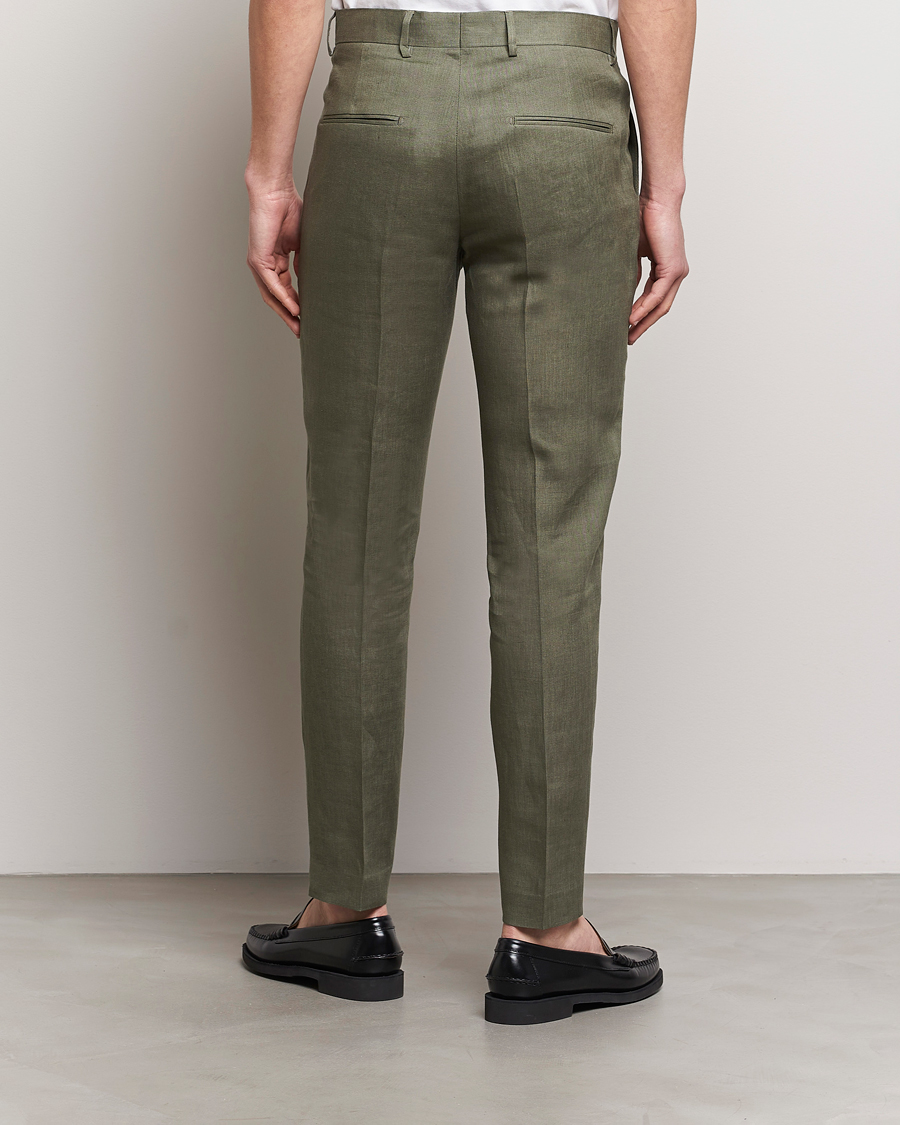 Herre | Bukser | Tiger of Sweden | Tenuta Linen Suit Trousers Thyme
