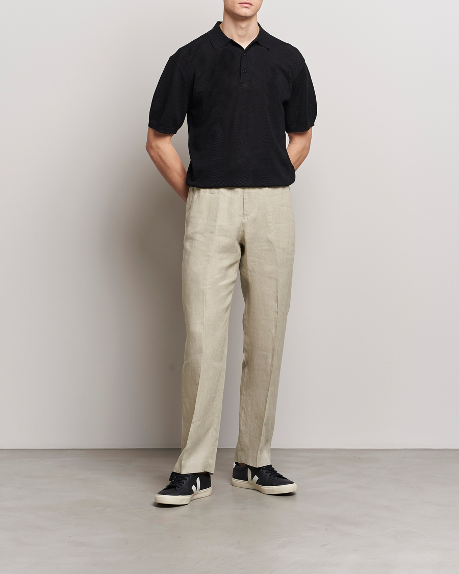Herre | Bukser | Tiger of Sweden | Iscove Linen Drawstring Trousers Dawn Misty