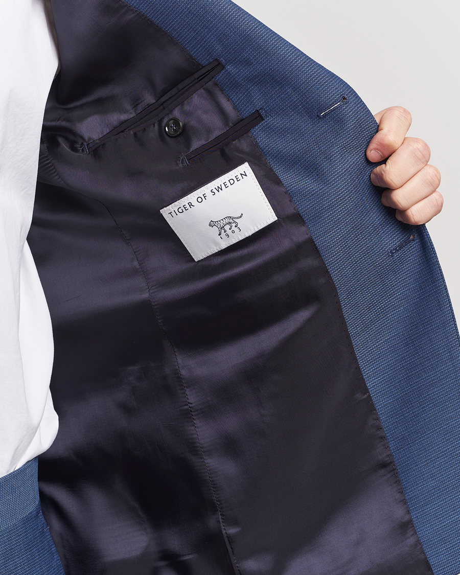 Herre | Dressjakker | Tiger of Sweden | Justin Wool Blazer Smokey Blue