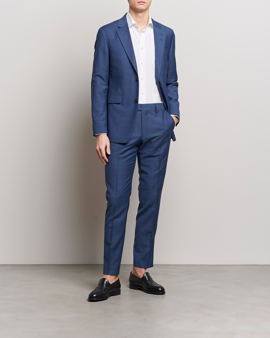 Herre | Bukser | Tiger of Sweden | Tenuta Wool Trousers Smokey Blue