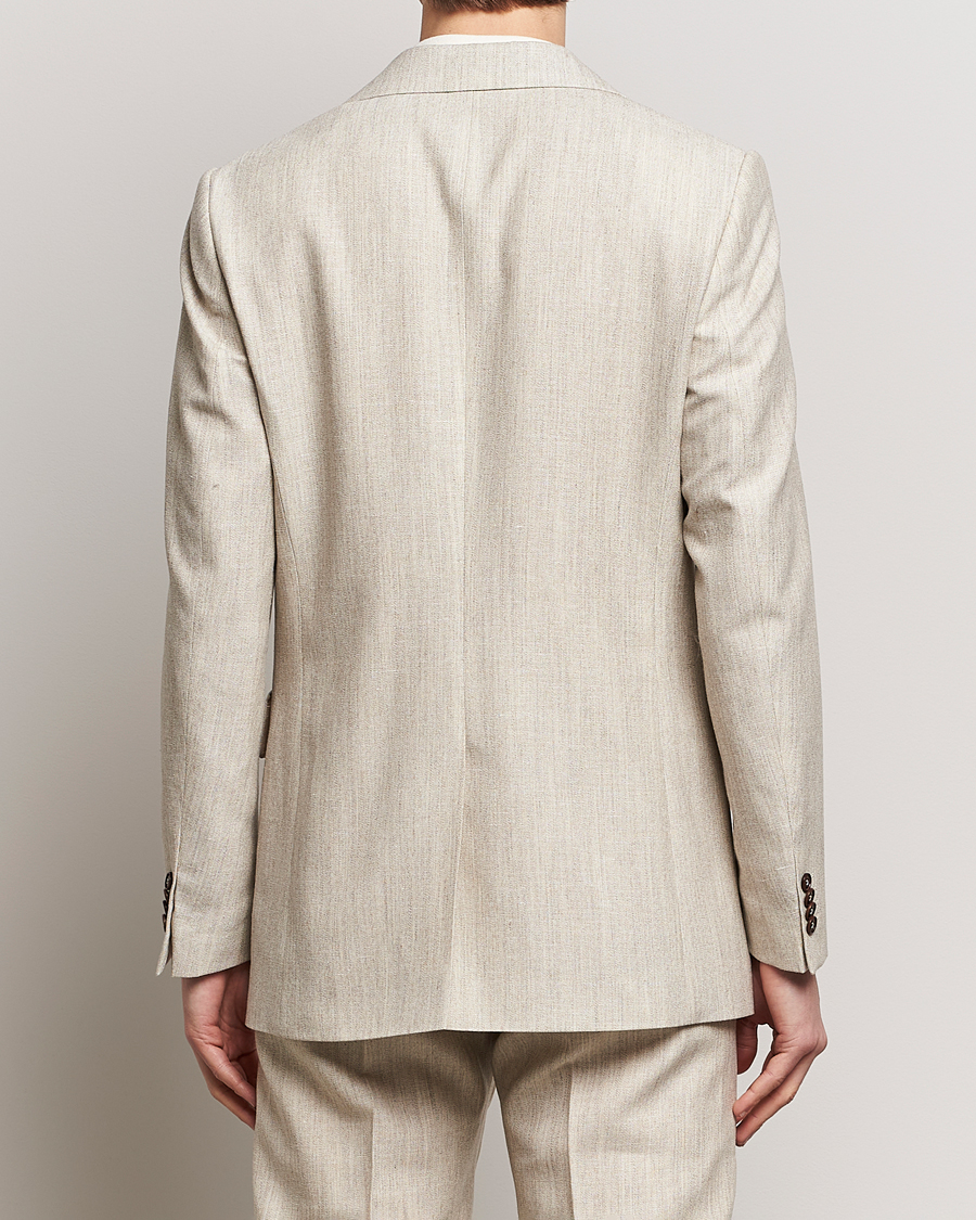 Herre | Dressjakker | Tiger of Sweden | Jon Wool/Linen Canvas Blazer Natural White