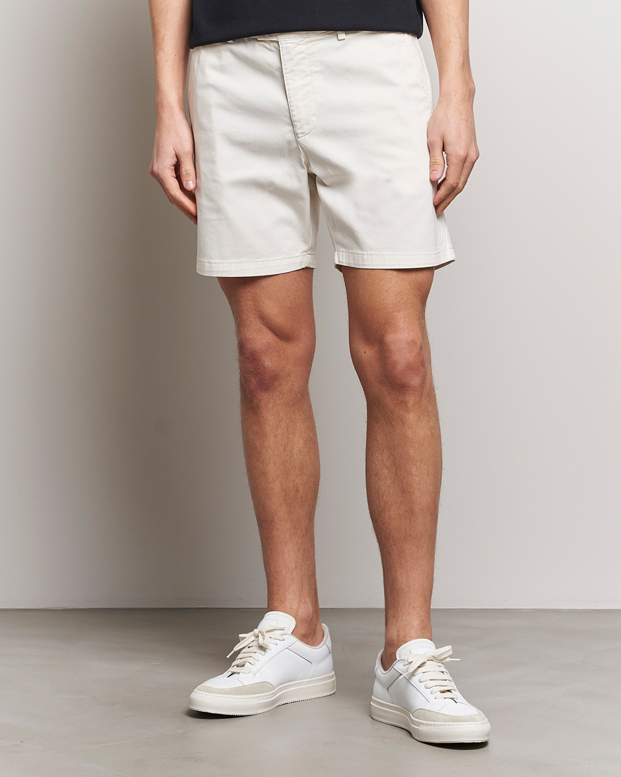 Herre | Chinosshorts | Tiger of Sweden | Caid Cotton Chino Shorts Summer Snow