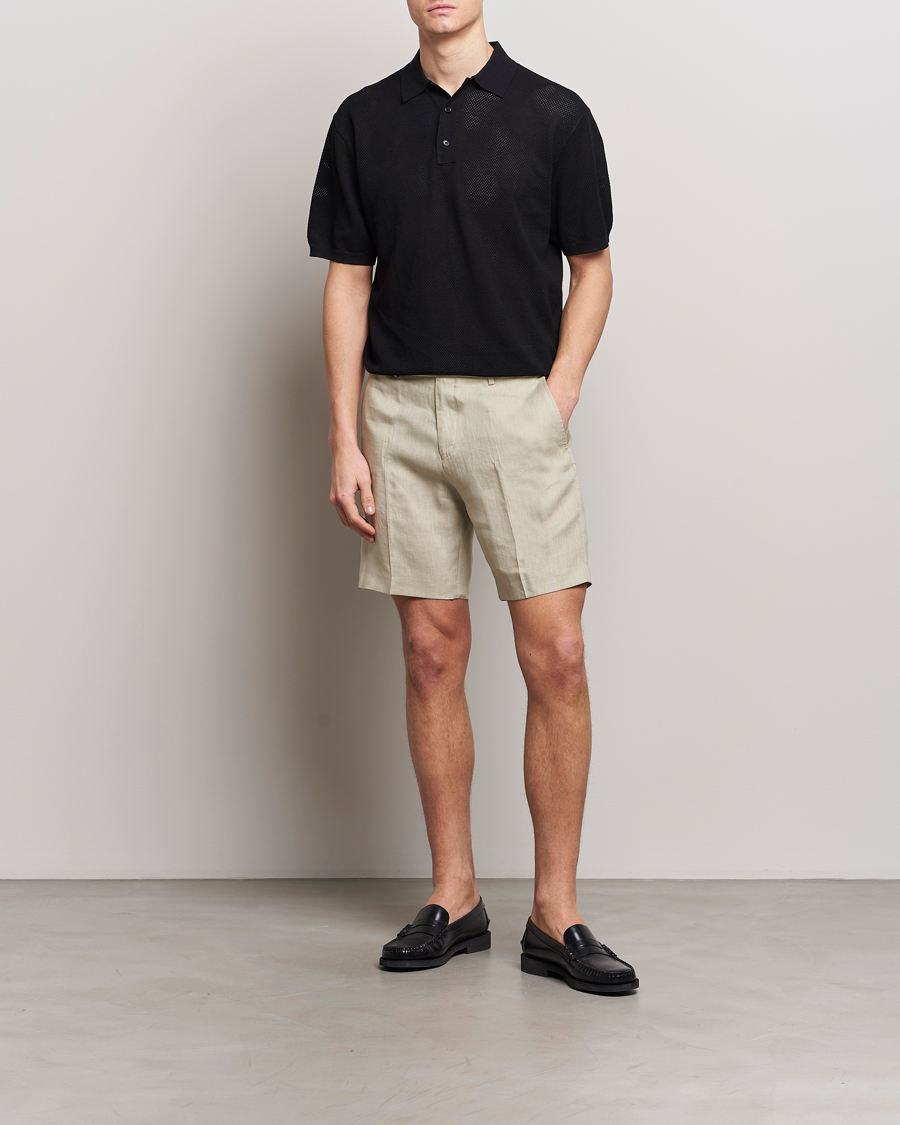 Herre | Shorts | Tiger of Sweden | Thiago Linen Shorts Dawn Misty