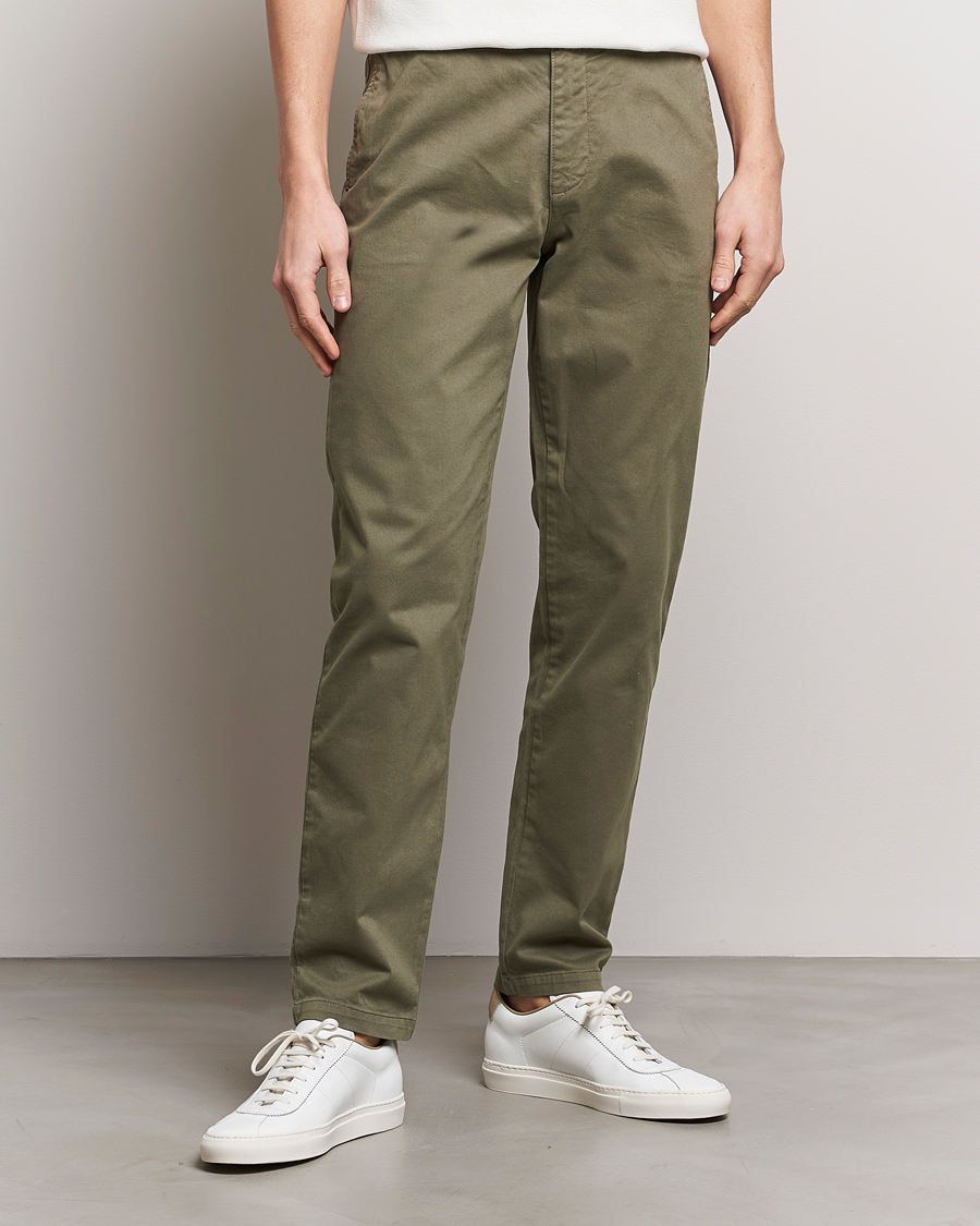 Herre | Tiger of Sweden | Tiger of Sweden | Caidon Cotton Chinos Dusty Green