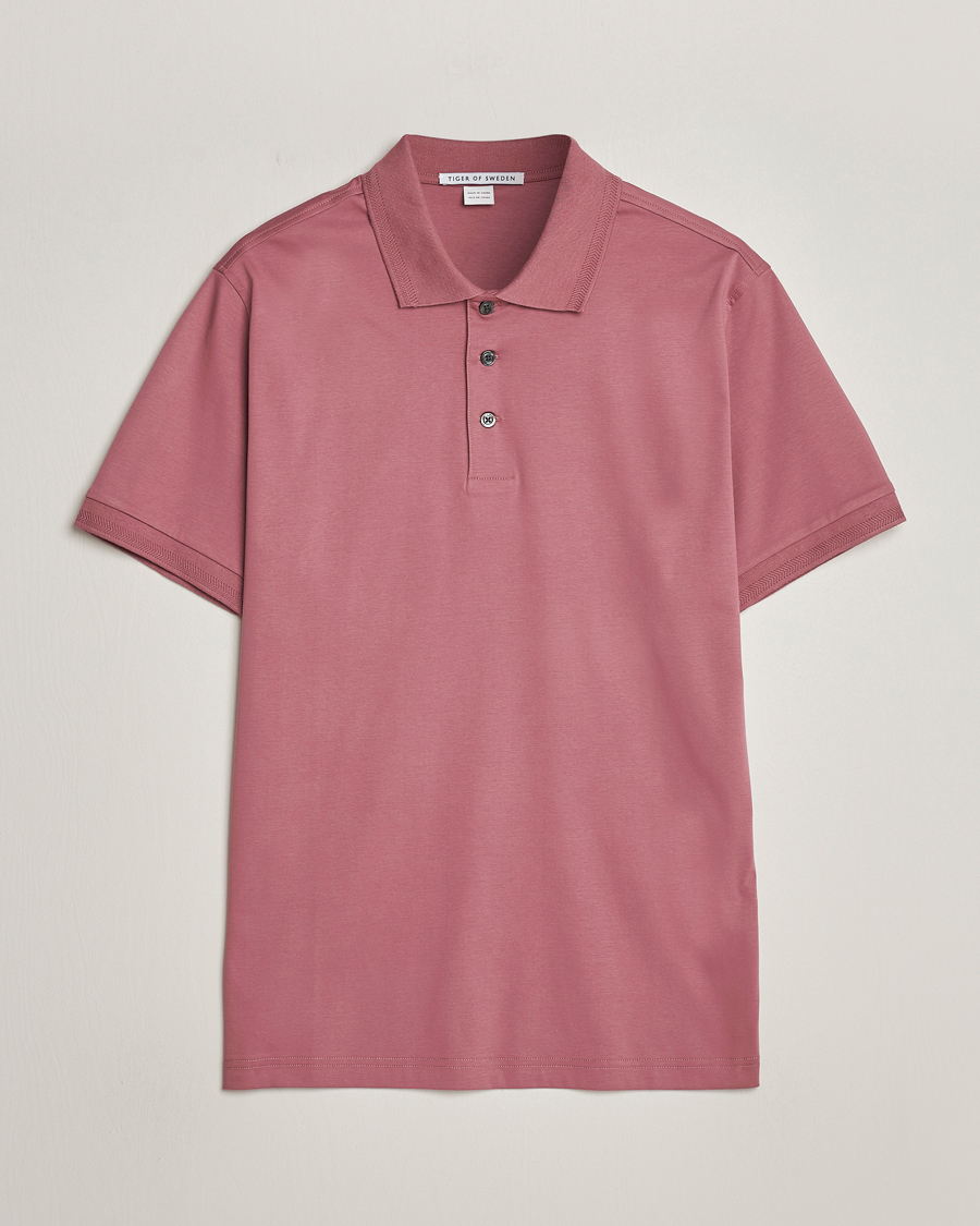 Herre | Pikéer | Tiger of Sweden | Riose Cotton Polo Rose Brown