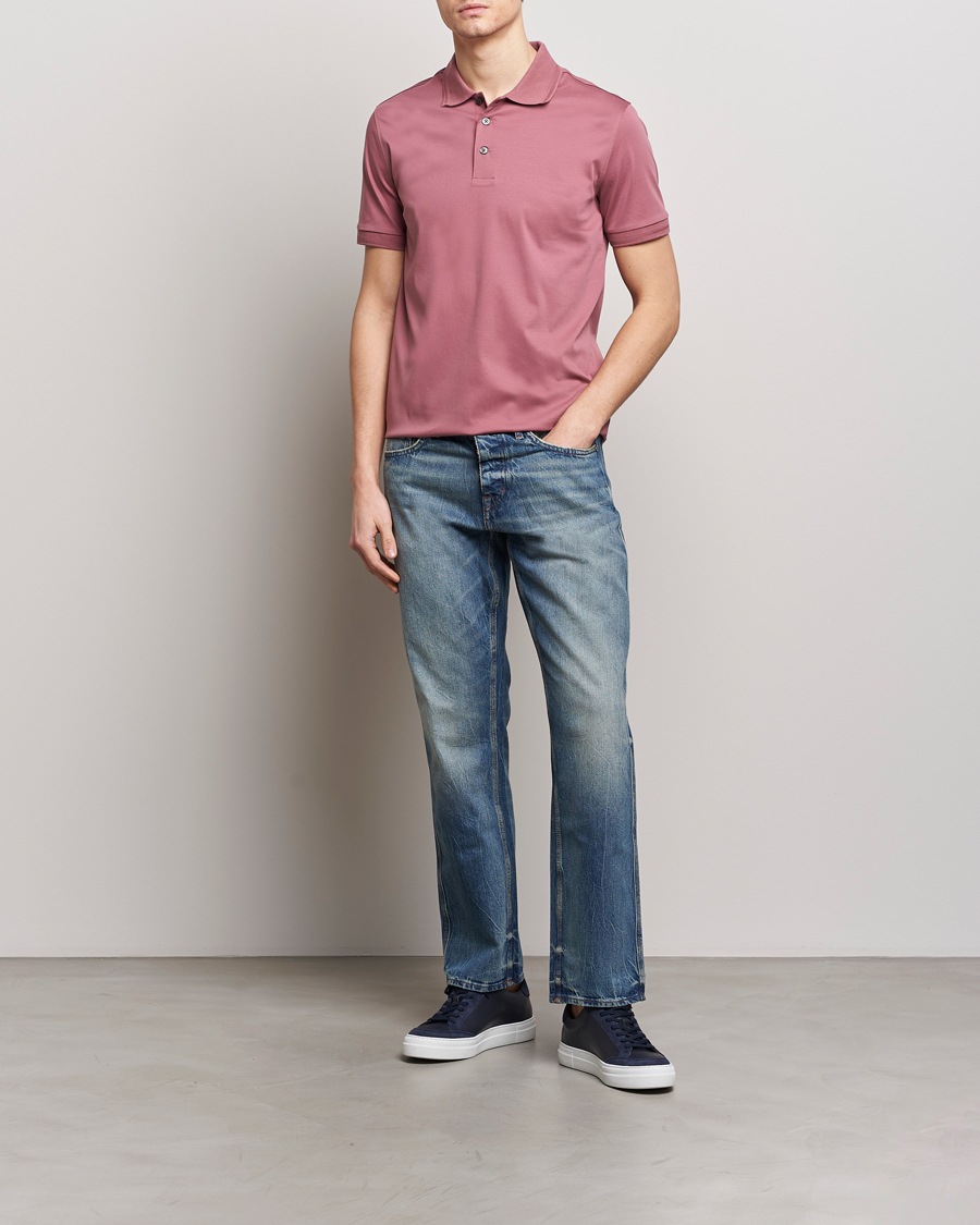Herre | Pikéer | Tiger of Sweden | Riose Cotton Polo Rose Brown
