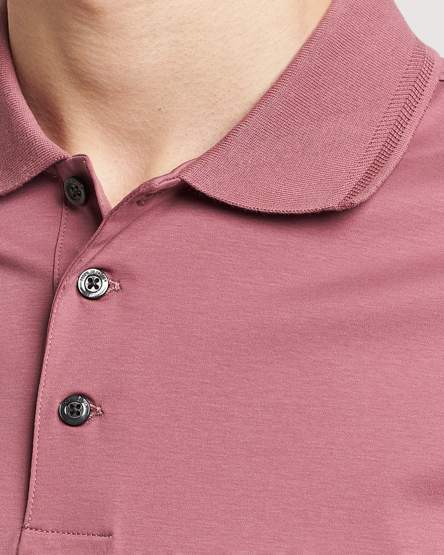 Herre | Pikéer | Tiger of Sweden | Riose Cotton Polo Rose Brown