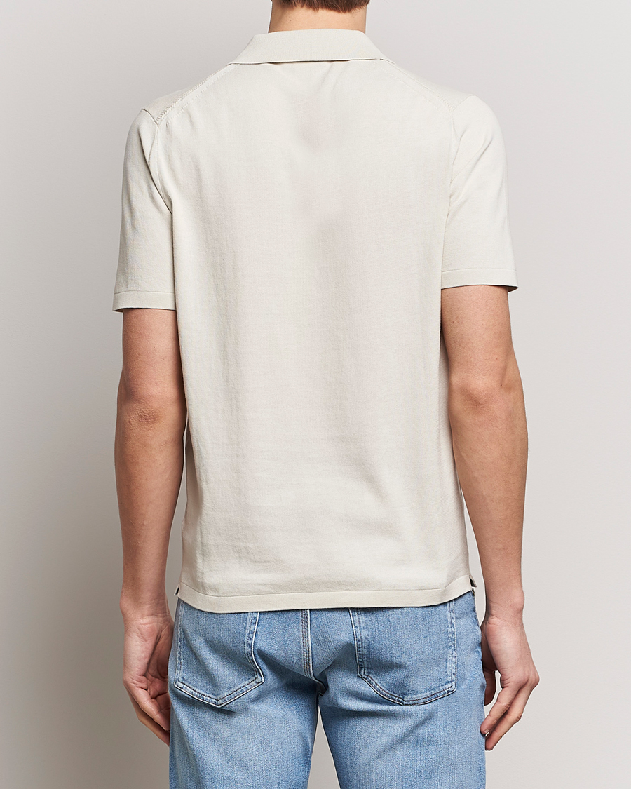 Herre | Pikéer | Tiger of Sweden | Orbit Knitted Cotton Polo Off White