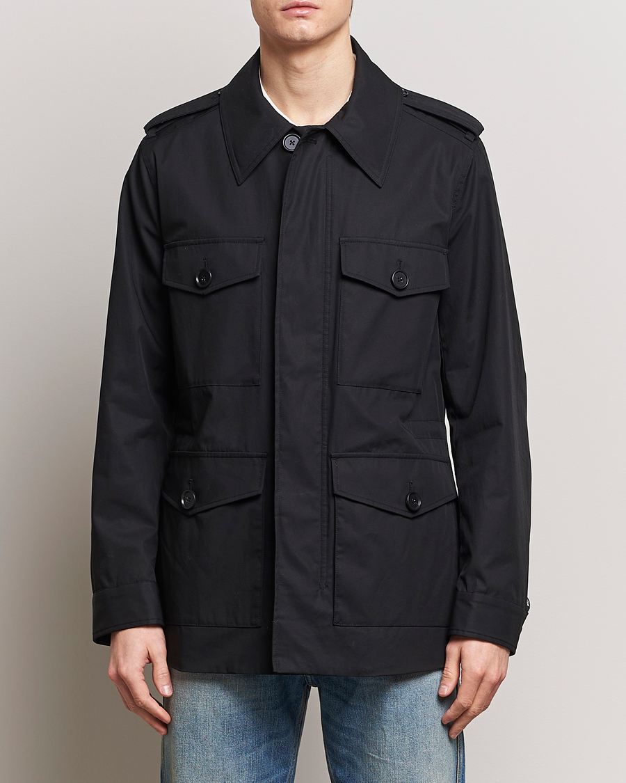 Herre | Høstjakker | Tiger of Sweden | Bendrik Cotton Field Jacket Black