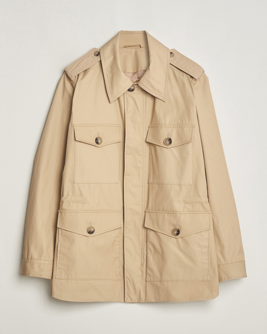 Herre | Jakker | Tiger of Sweden | Bendrik Cotton Field Jacket Moon Stone