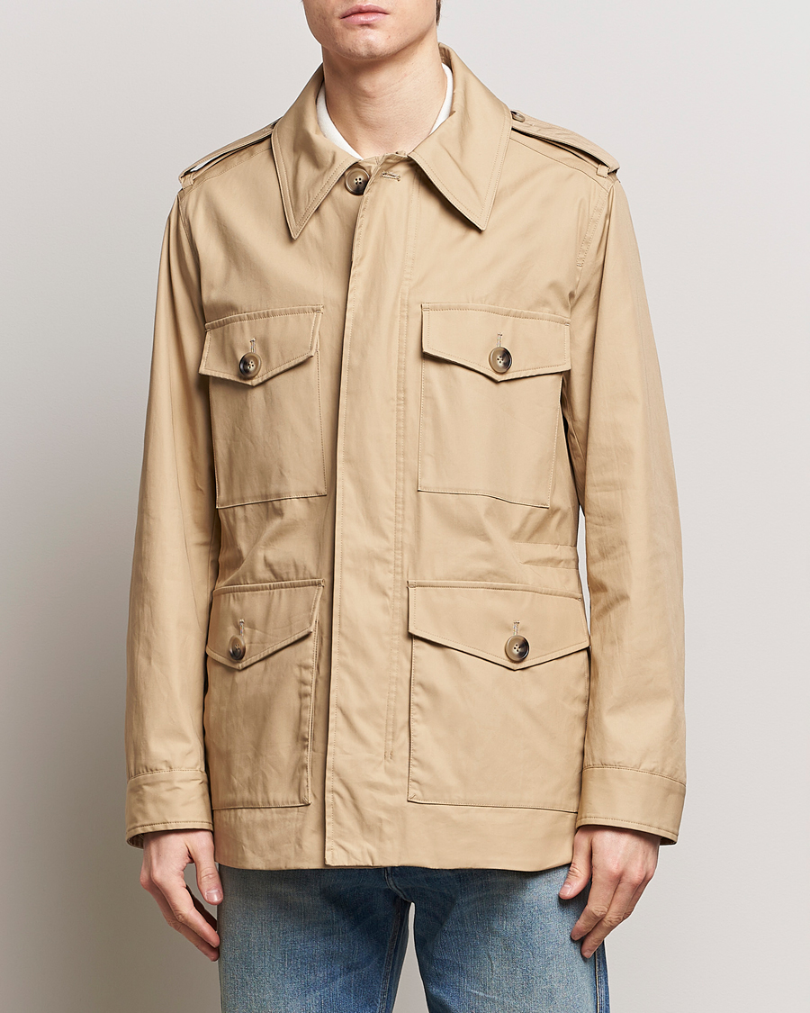 Herre | Jakker | Tiger of Sweden | Bendrik Cotton Field Jacket Moon Stone