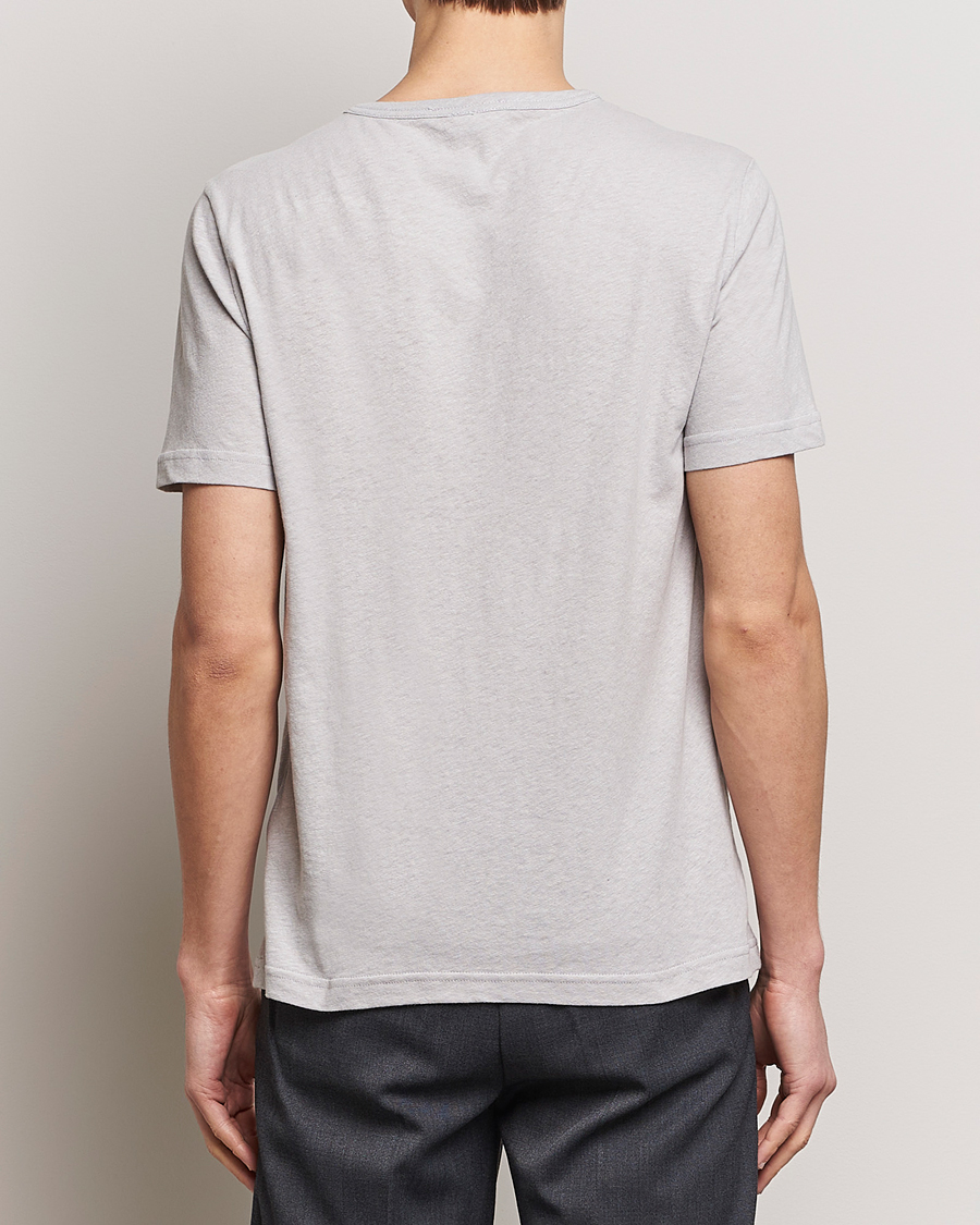 Herre | T-Shirts | Tiger of Sweden | Olaf Cotton/Linen Crew Neck T-Shirt Granite