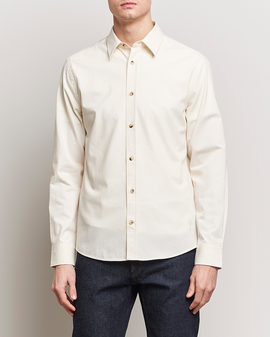 Herre | Skjorter | Tiger of Sweden | Spenser Cotton Shirt Off White