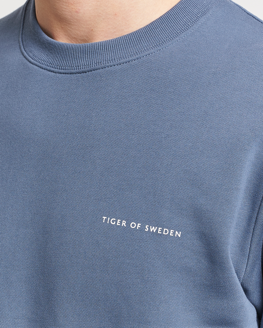Herre | Gensere | Tiger of Sweden | Emerson Crew Neck Sweatshirt Thunder Blue