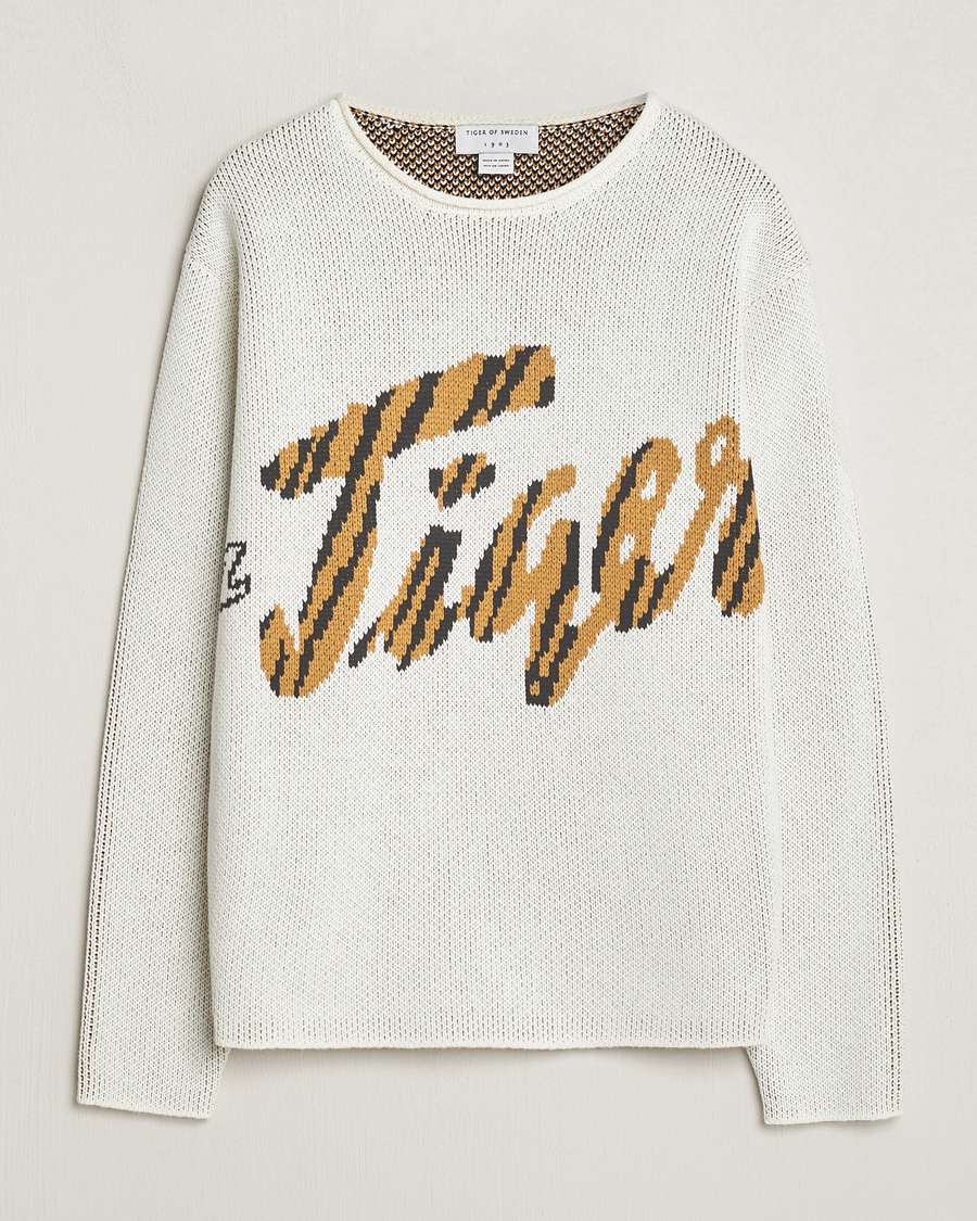 Herre | Gensere | Tiger of Sweden | Bobi Heavy Knitted Sweater Off White
