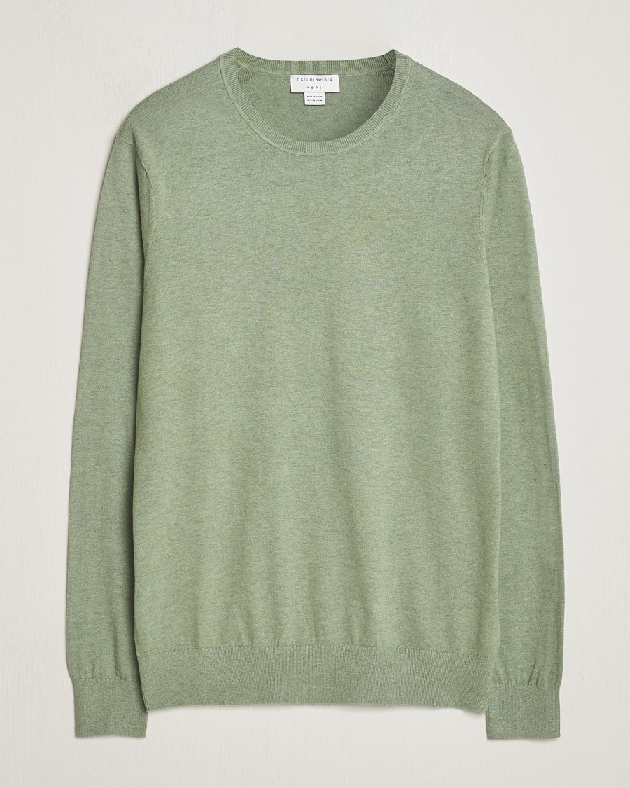 Herre | Gensere | Tiger of Sweden | Michas Cotton/Linen Knitted Sweater Shadow