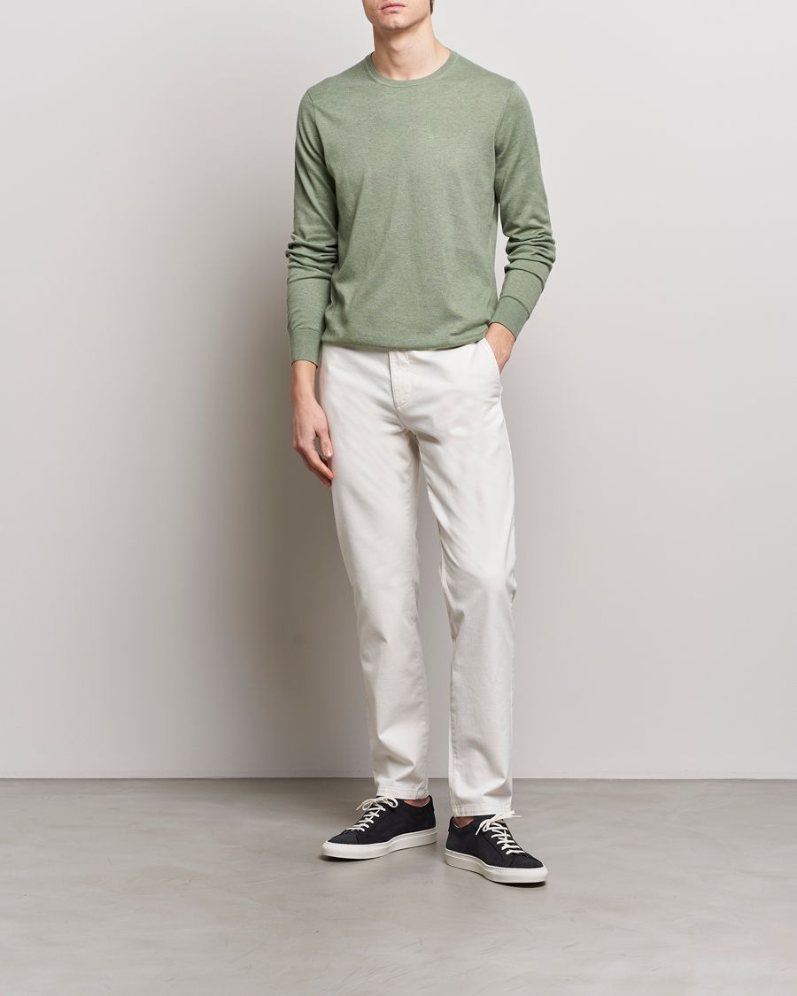 Herre | Gensere | Tiger of Sweden | Michas Cotton/Linen Knitted Sweater Shadow