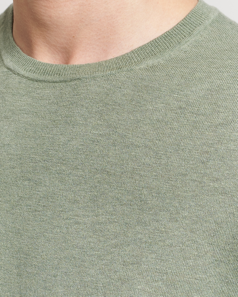 Herre | Gensere | Tiger of Sweden | Michas Cotton/Linen Knitted Sweater Shadow