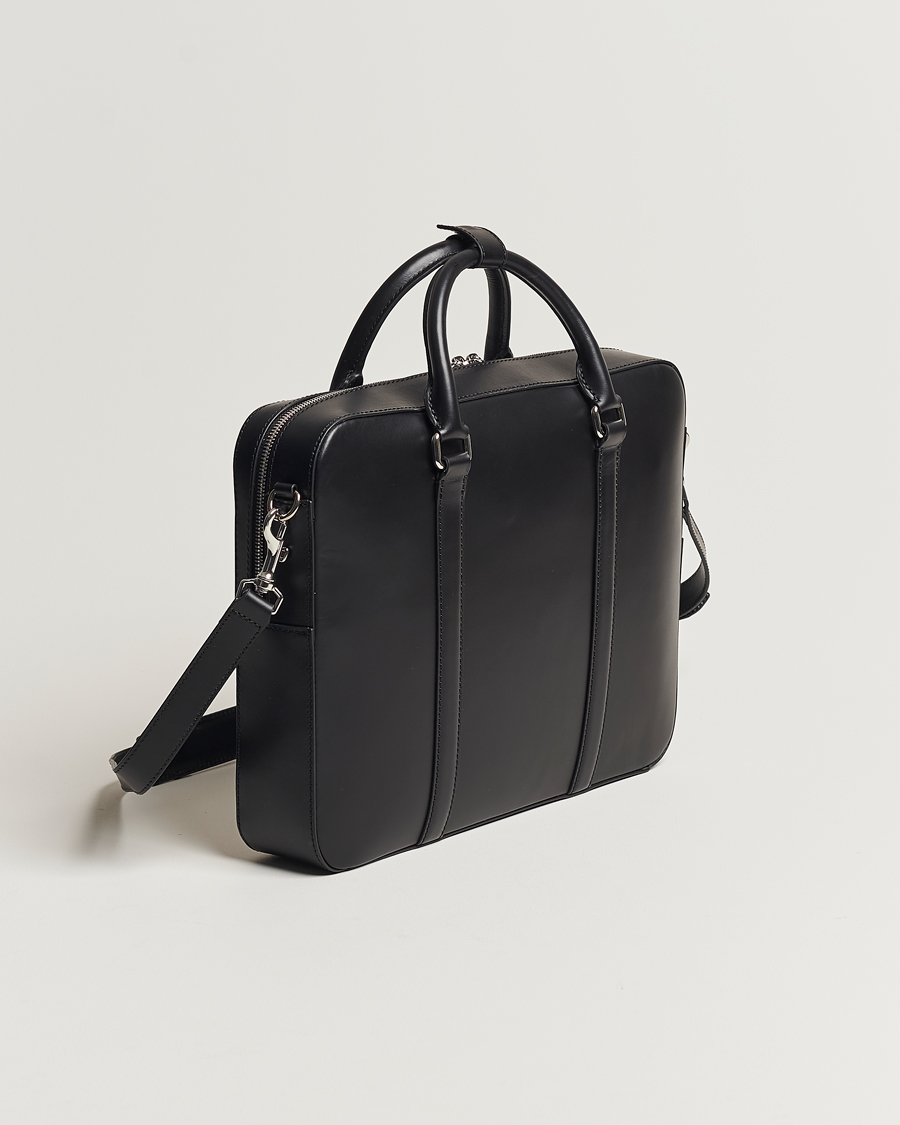 Herre | Tiger of Sweden Brevis Smooth Leather Briefcase Black | Tiger of Sweden | Brevis Smooth Leather Briefcase Black