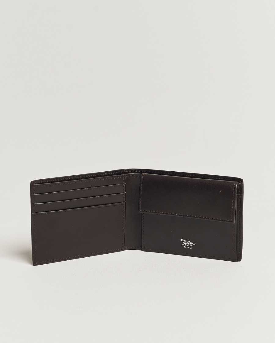 Herr | Vanliga plånböcker | Tiger of Sweden | Wivalius Grained Leather Wallet Dark Brown