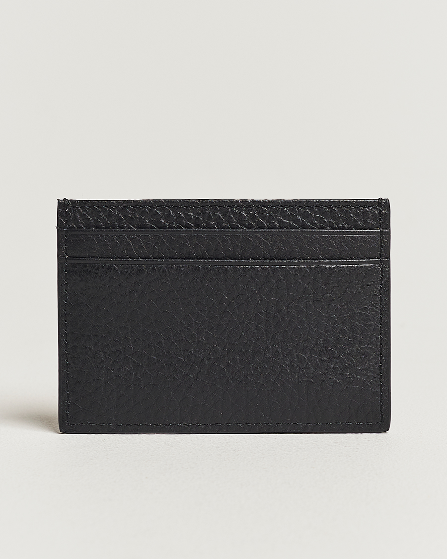 Herre | Business & Beyond | Tiger of Sweden | Wharf Grained Leather Card Holder Black