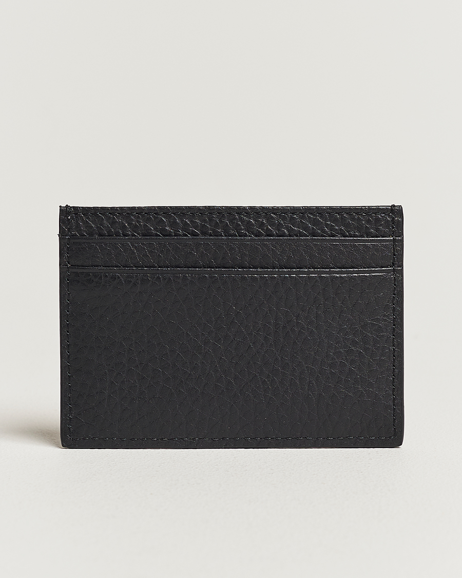 Herre | Tilbehør | Tiger of Sweden | Wharf Grained Leather Card Holder Black