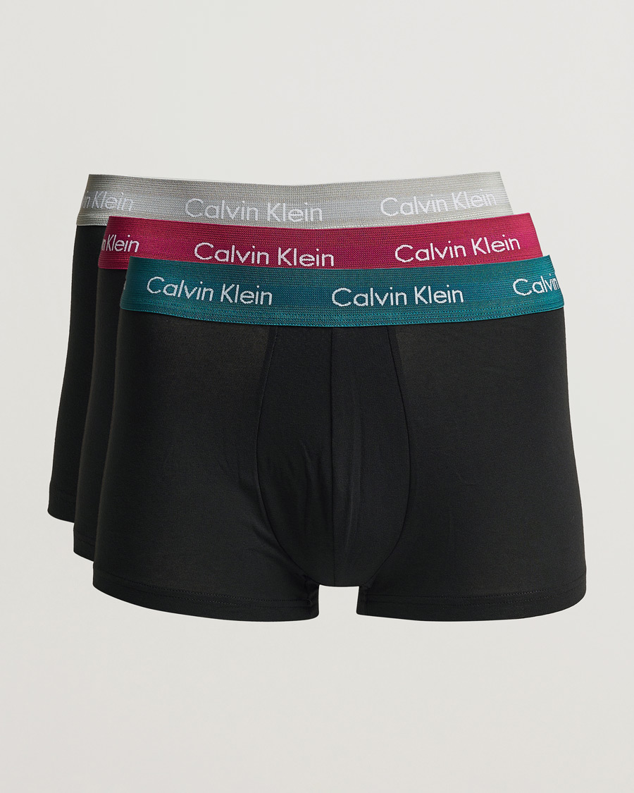 Herre | Undertøy | Calvin Klein | Cotton Stretch Trunk 3-pack Grey/Green/Plum