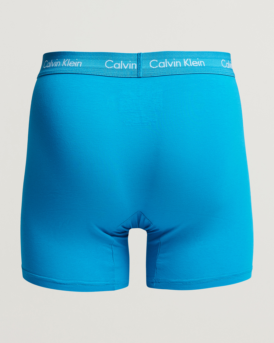 Herre |  | Calvin Klein | Cotton Stretch 3-Pack Boxer Breif Blue/Arona/Green