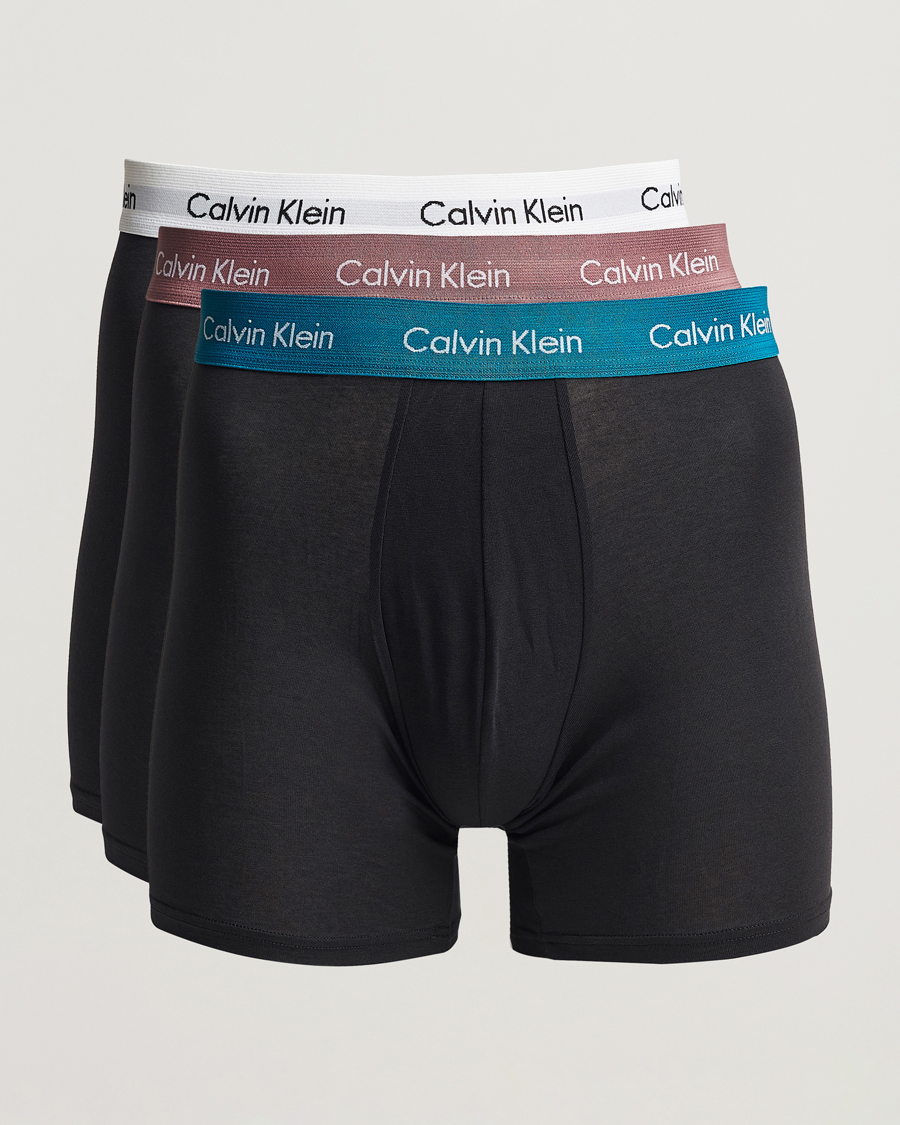 Herre | Undertøy | Calvin Klein | Cotton Stretch 3-Pack Boxer Breif Rose/Ocean/White