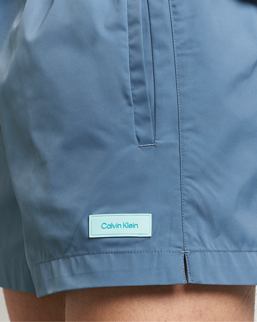 Herre | Badeshorts | Calvin Klein | Logo Drawstring Swimshorts Muted Cerulean
