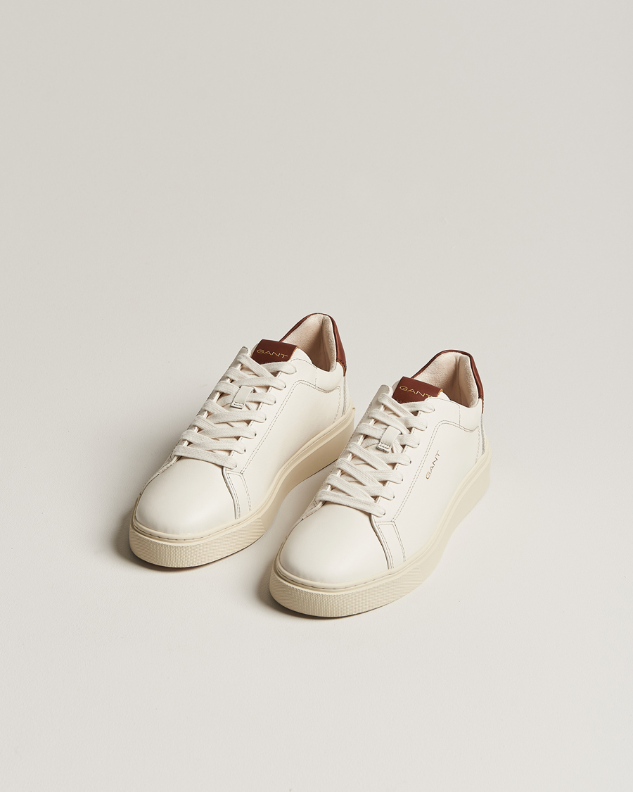 Herre | Hvite sneakers | GANT | Mc Julien Leather Sneaker Off White/Cognac
