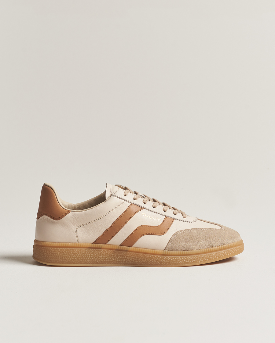Herre | GANT Cuzmo Leather Sneaker Beige/Tan | GANT | Cuzmo Leather Sneaker Beige/Tan
