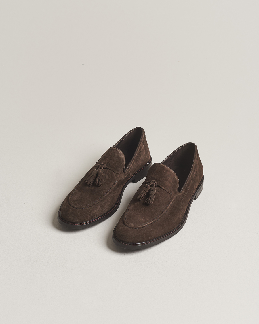 Herre | Sko i mokka | GANT | Lozham Suede Tassle Loafer Coffee Brown