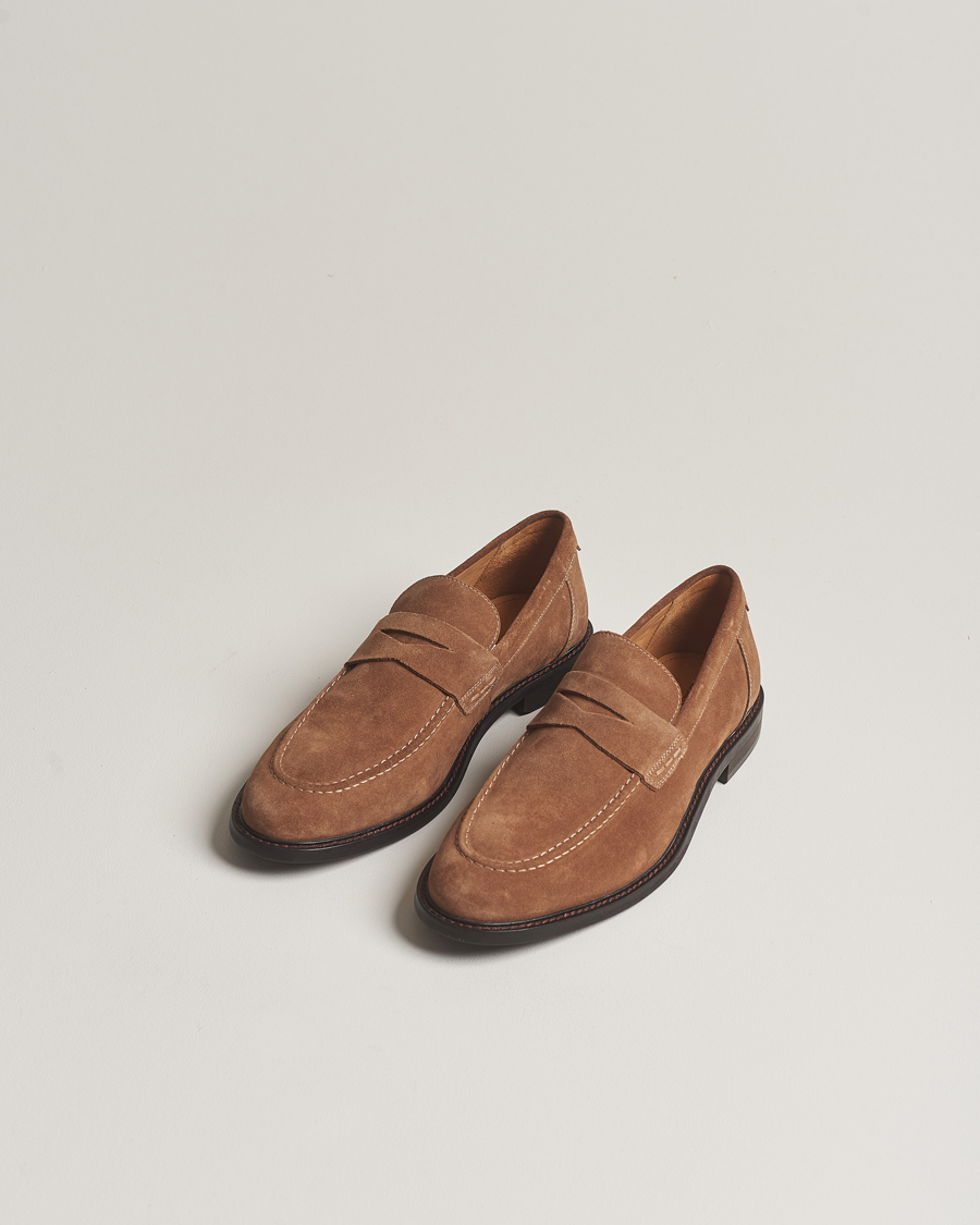 Herre | Sko i mokka | GANT | Lozham Suede Loafer Cognac